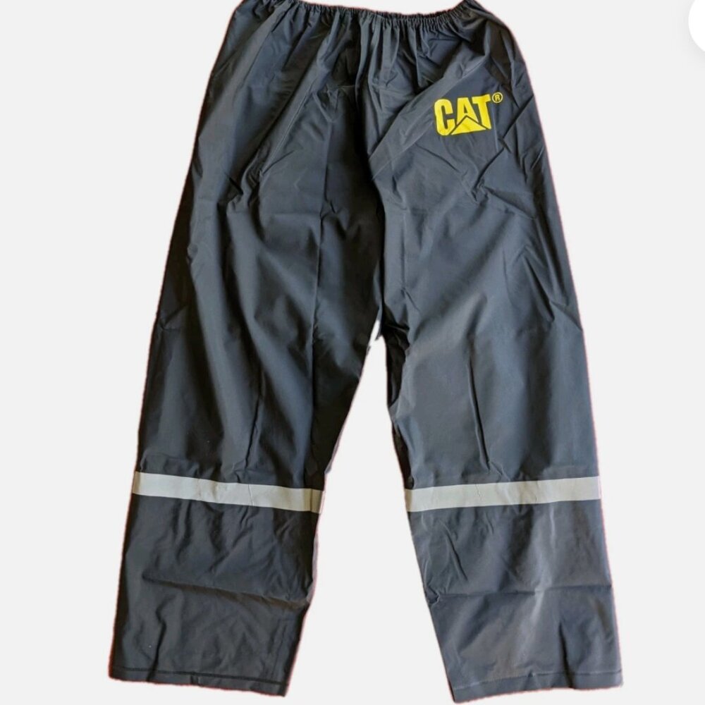 CATERPILLAR Lined Rain Pants PVC Fabric Large NEW